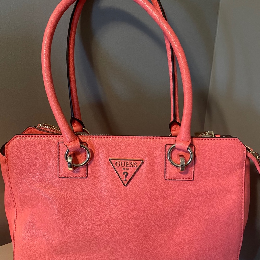Coral GUESS Handbag
